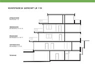 Architekturbüro Walter Schweizer - Terrassenwohnungen in Männdedorf - Querschnit Haus L + M